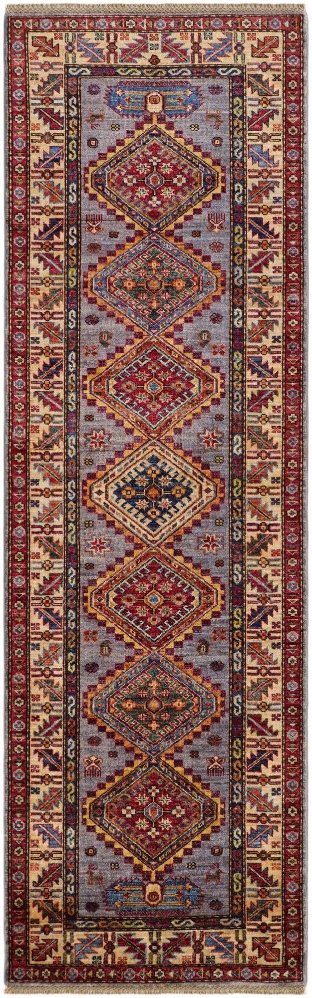 2' 8 x 8' 6 Hand Knotted Kazak Runner Rug
