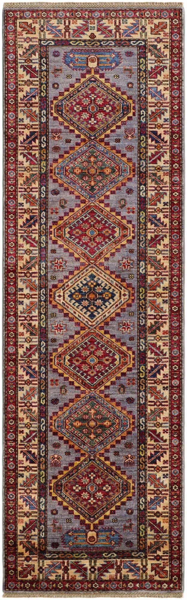 2' 8 x 8' 6 Hand Knotted Kazak Runner Rug