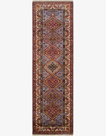 2' 8 x 8' 6 Hand Knotted Kazak Runner Rug