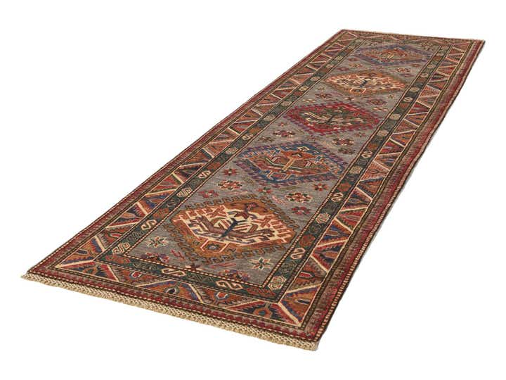 2' 8 x 8' 10 Hand Knotted Kazak Runner Rug