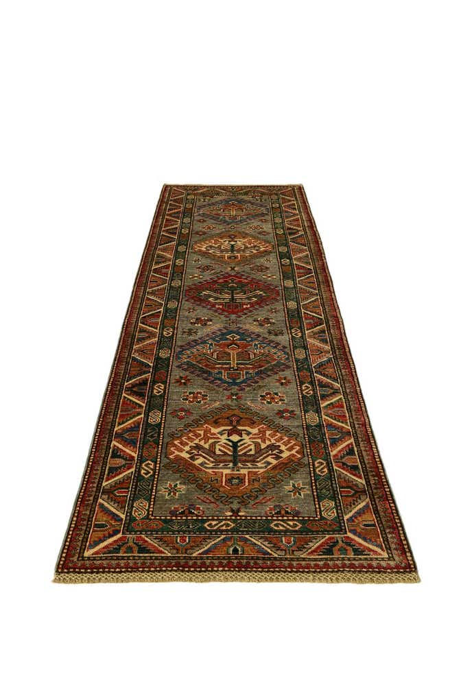 2' 8 x 8' 10 Hand Knotted Kazak Runner Rug