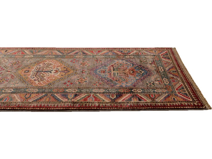 Detail image of 2' 8 x 8' 10 Hand Knotted Kazak Runner Rug