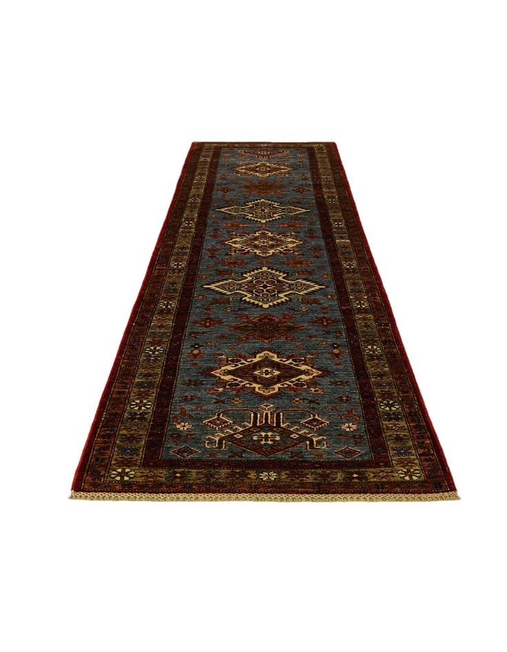 Detail image of 2' 8 x 10' Hand Knotted Kazak Runner Rug