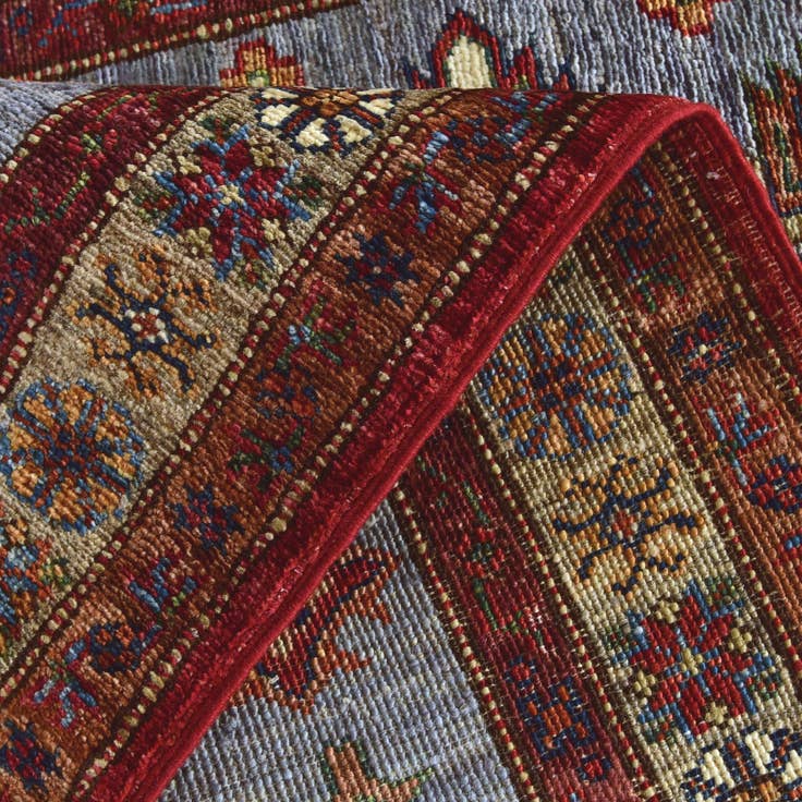 Detail image of 2' 8 x 10' Hand Knotted Kazak Runner Rug