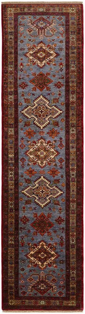 2' 8 x 10' Hand Knotted Kazak Runner Rug