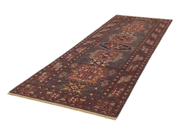 Detail image of 2' 9 x 8' 2 Hand Knotted Kazak Runner Rug