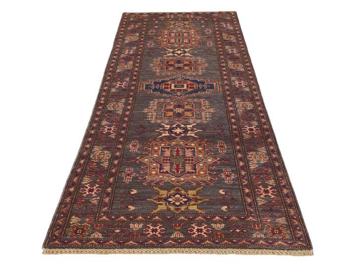 2' 9 x 8' 2 Hand Knotted Kazak Runner Rug