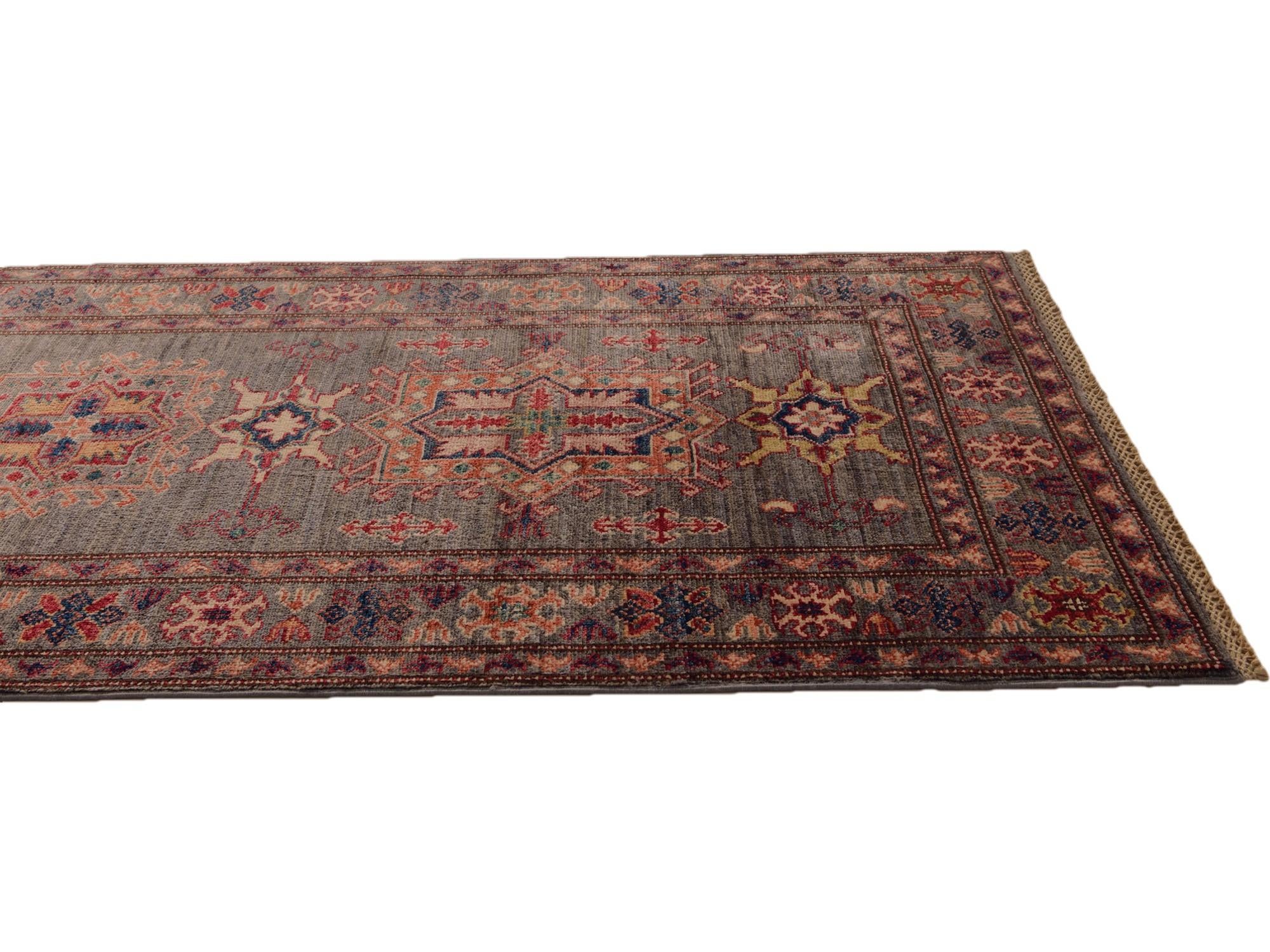 2' 9 x 8' 2 Hand Knotted Kazak Runner Rug