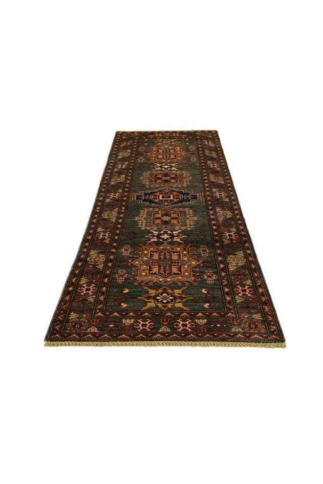 Detail image of 2' 9 x 8' 2 Hand Knotted Kazak Runner Rug