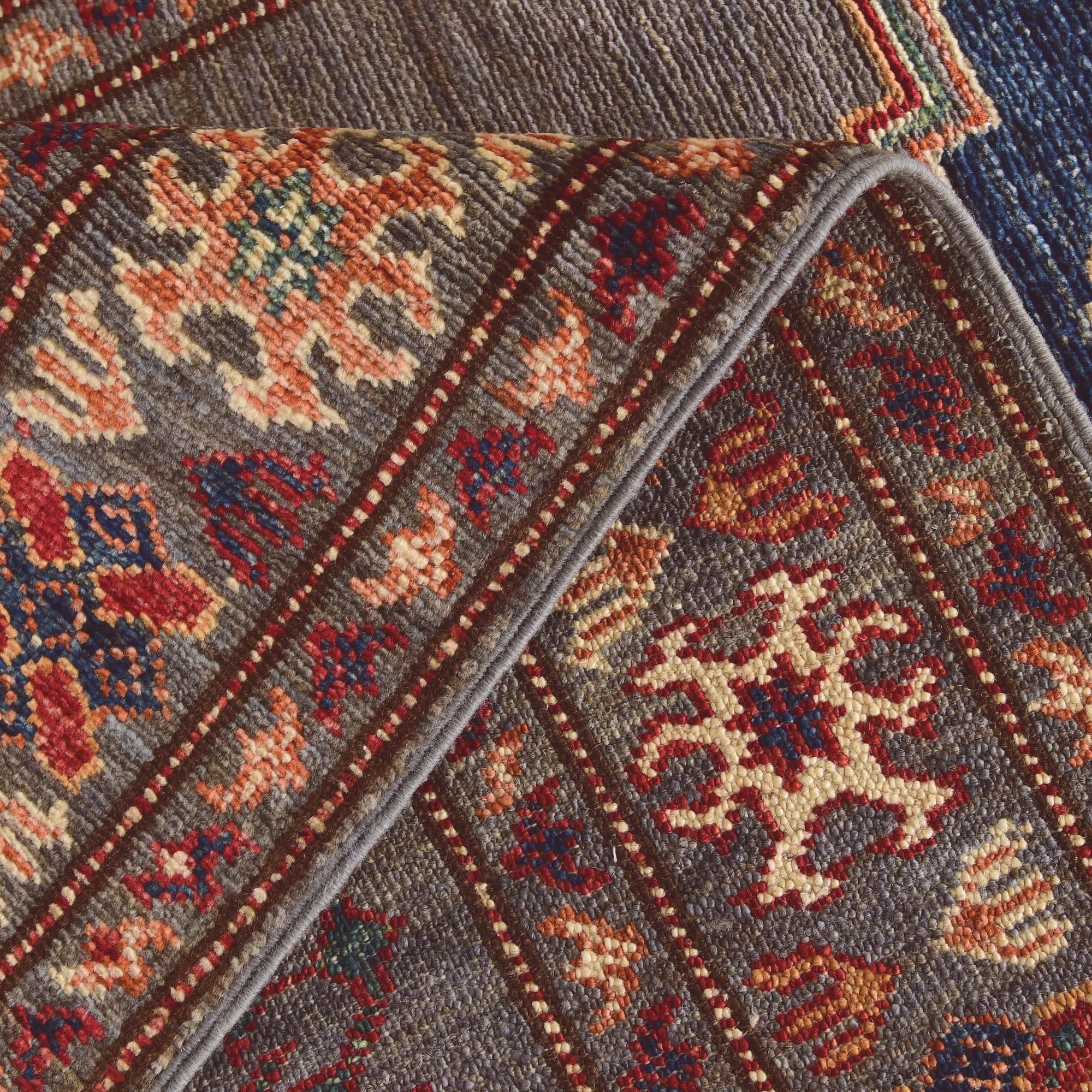 2' 9 x 8' 2 Hand Knotted Kazak Runner Rug