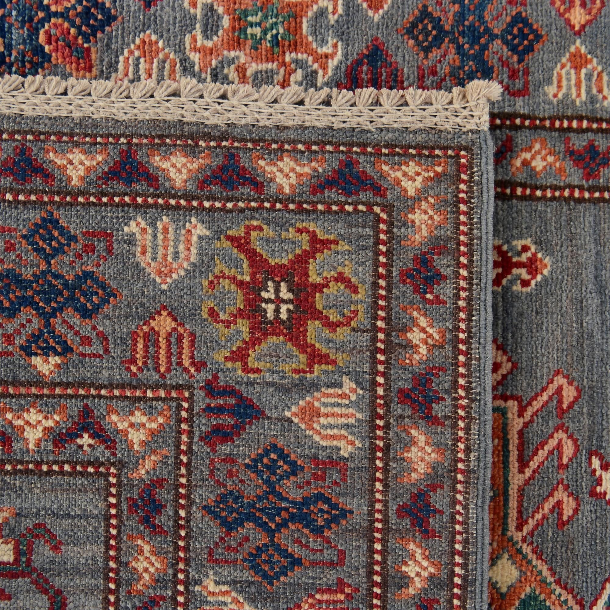 85cm x 250cm anudado a mano Kazak Alfombra Pasillera