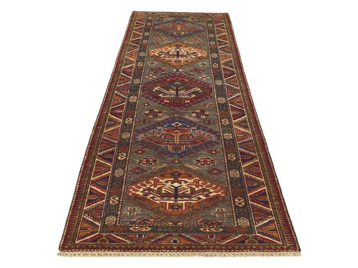 2' 8 x 9' 5 Hand Knotted Kazak Runner Rug