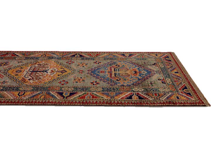 2' 8 x 9' 5 Hand Knotted Kazak Runner Rug