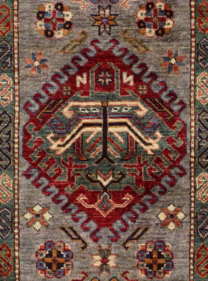 2' 8 x 9' 5 Hand Knotted Kazak Runner Rug