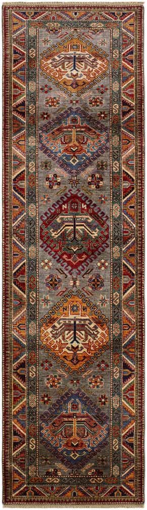 2' 8 x 9' 5 Hand Knotted Kazak Runner Rug