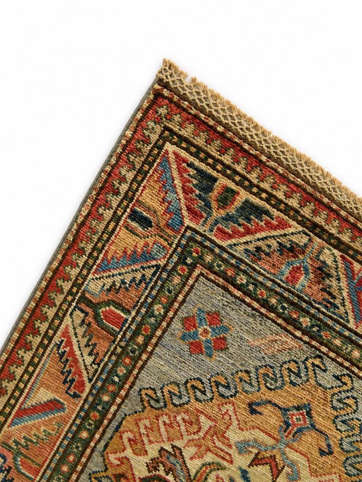 Detail image of 2' 6 x 7' 7 Hand Knotted Kazak Runner Rug