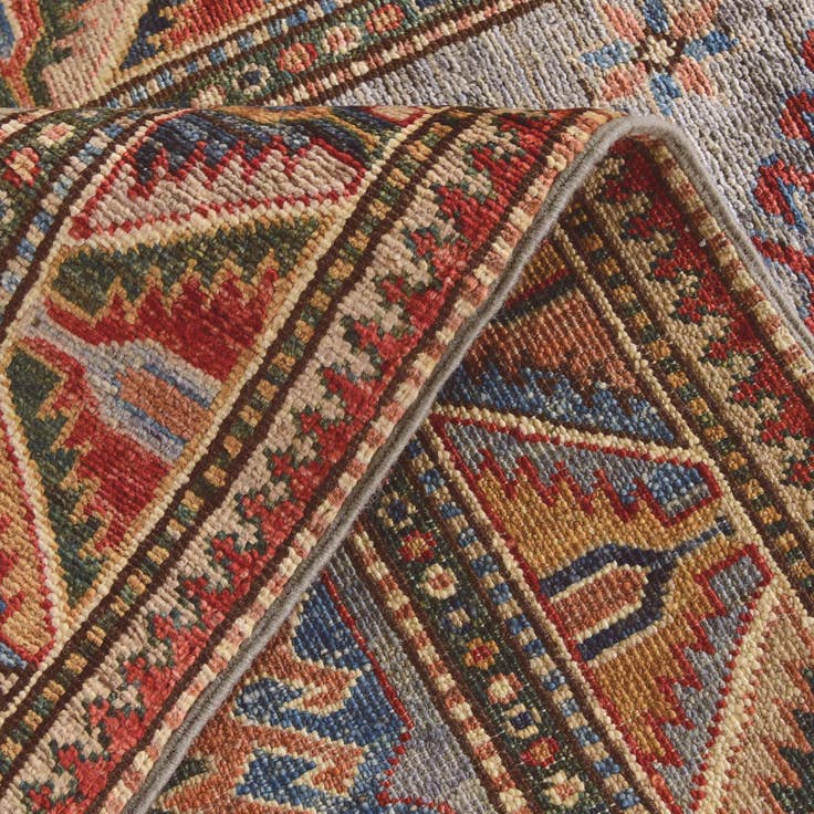 Detail image of 2' 6 x 7' 7 Hand Knotted Kazak Runner Rug