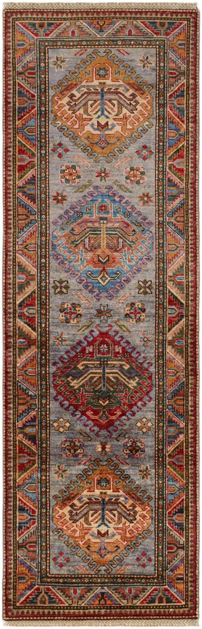 2' 6 x 7' 7 Hand Knotted Kazak Runner Rug
