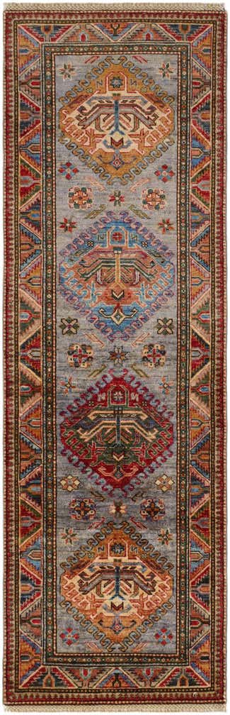 2' 6 x 7' 7 Hand Knotted Kazak Runner Rug