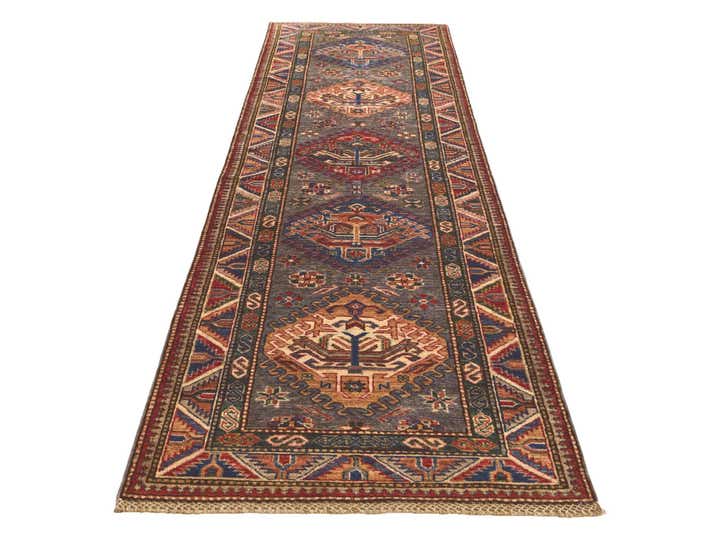 2' 9 x 9' 6 Hand Knotted Kazak Runner Rug