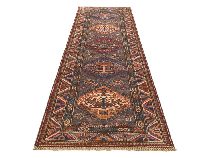Detail image of 2' 9 x 9' 6 Hand Knotted Kazak Runner Rug