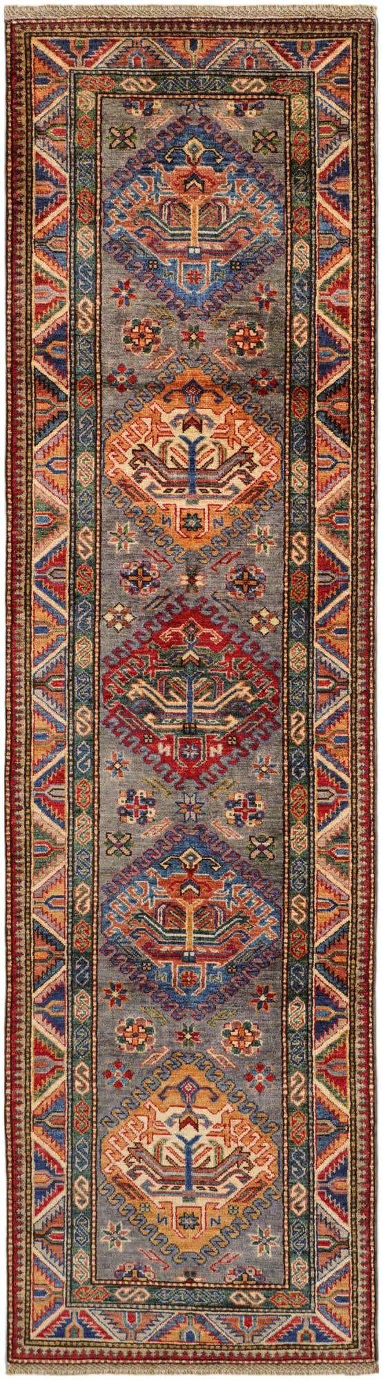 2' 9 x 9' 6 Hand Knotted Kazak Runner Rug