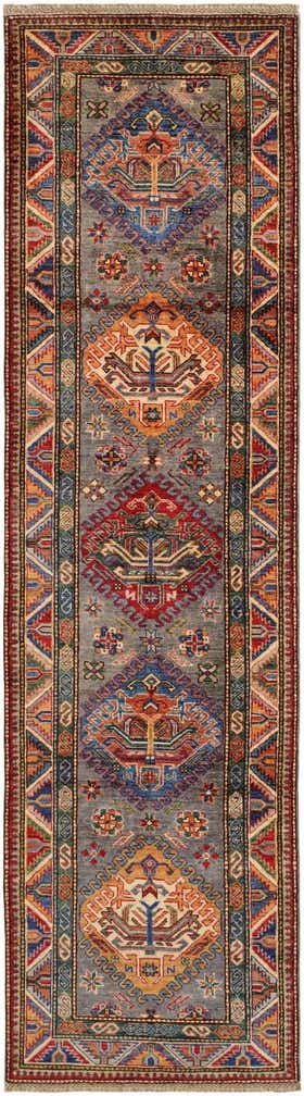 2' 9 x 9' 6 Hand Knotted Kazak Runner Rug
