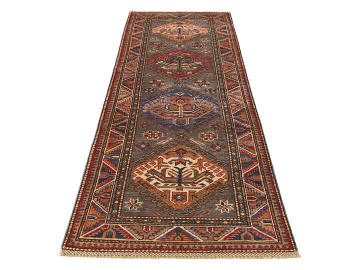 2' 7 x 8' Hand Knotted Kazak Runner Rug