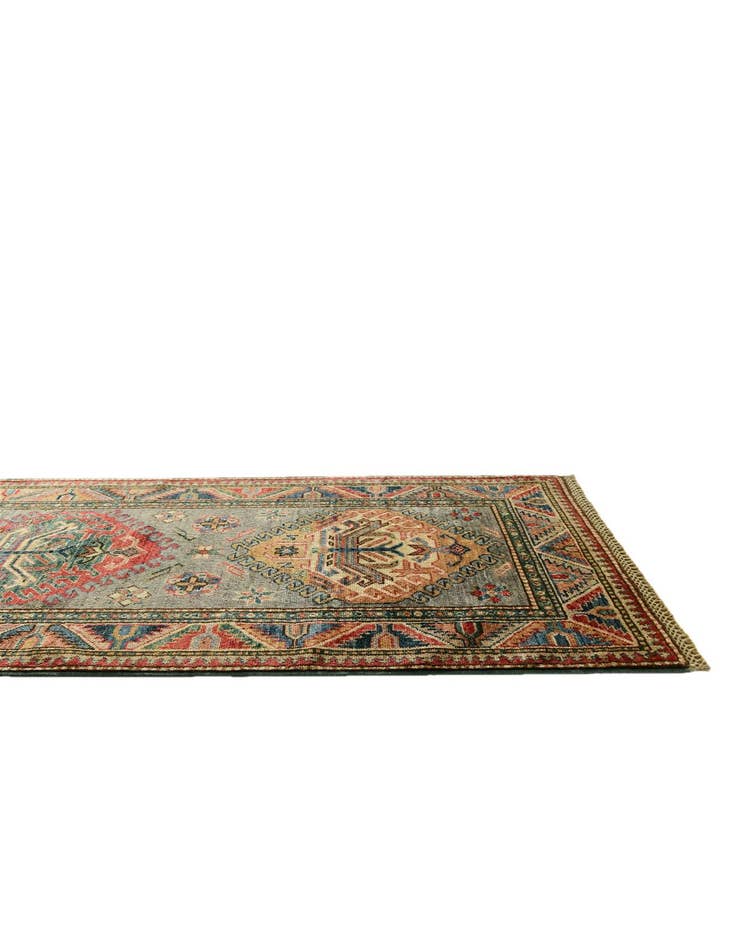 Detail image of 2' 7 x 8' Hand Knotted Kazak Runner Rug