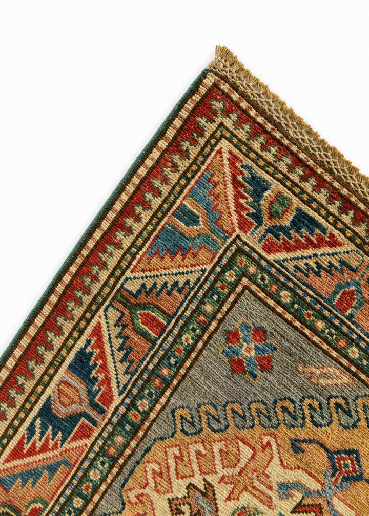 2' 7 x 8' Hand Knotted Kazak Runner Rug