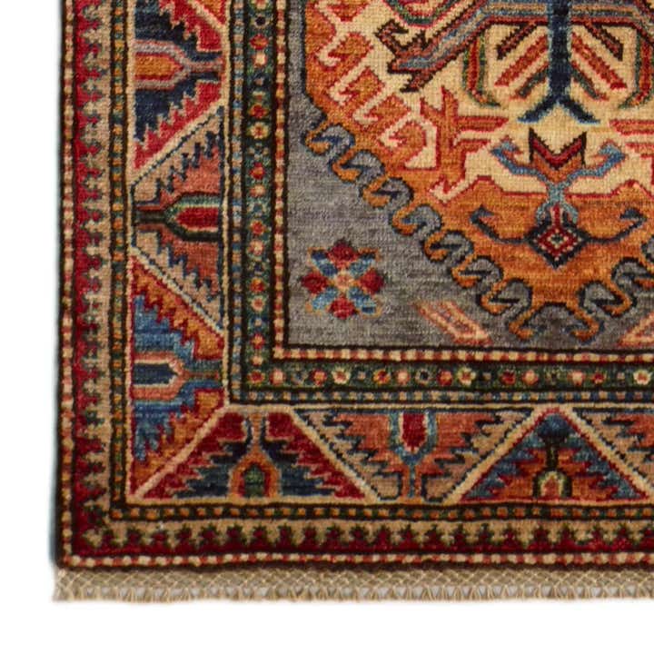 2' 7 x 8' Hand Knotted Kazak Runner Rug