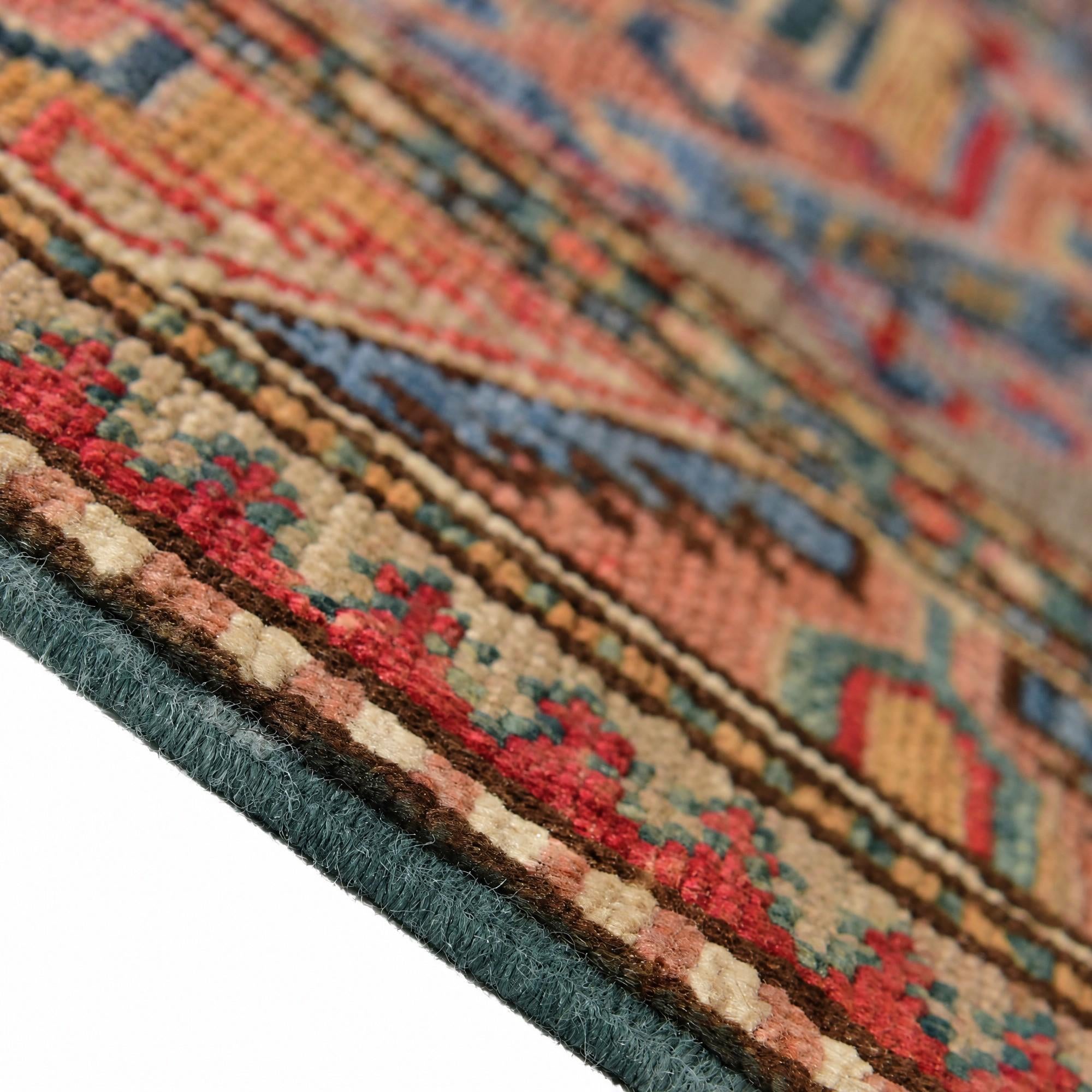 80cm x 245cm Hand Knotted Kazak Runner Rug