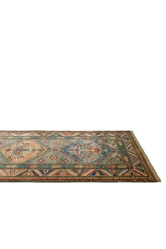Detail image of 2' 9 x 9' 6 Hand Knotted Kazak Runner Rug