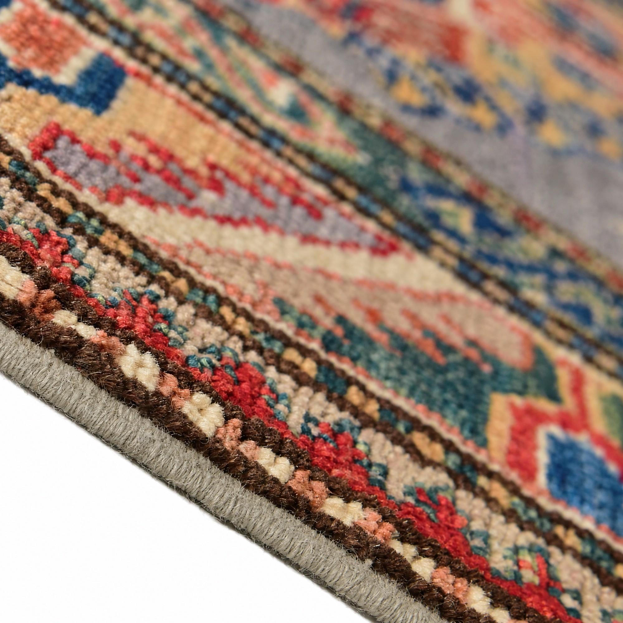 85cm x 290cm Hand Knotted Kazak Runner Rug