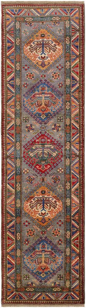 2' 9 x 9' 6 Hand Knotted Kazak Runner Rug