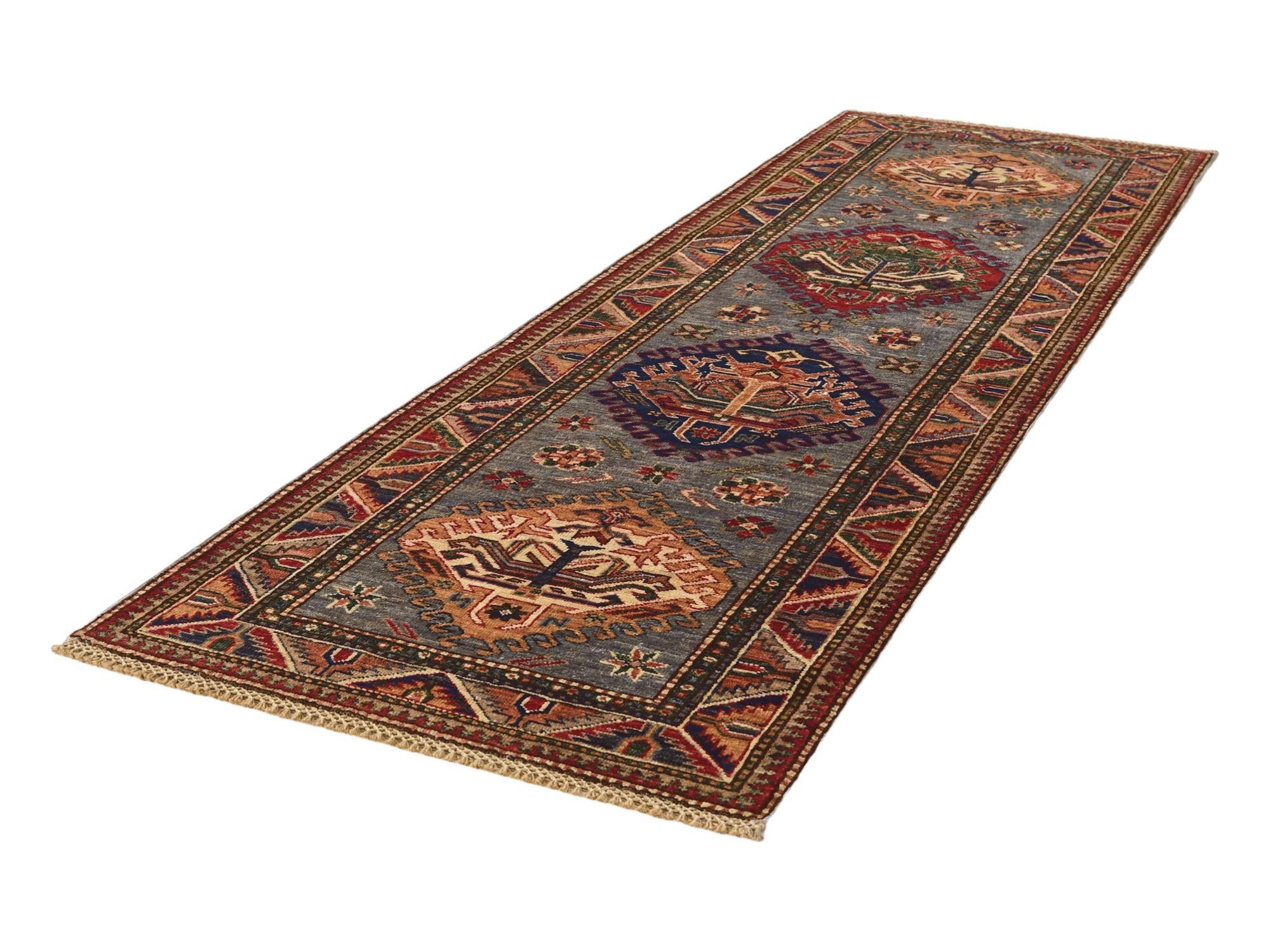 2' 6 x 7' 10 Hand Knotted Kazak Runner Rug