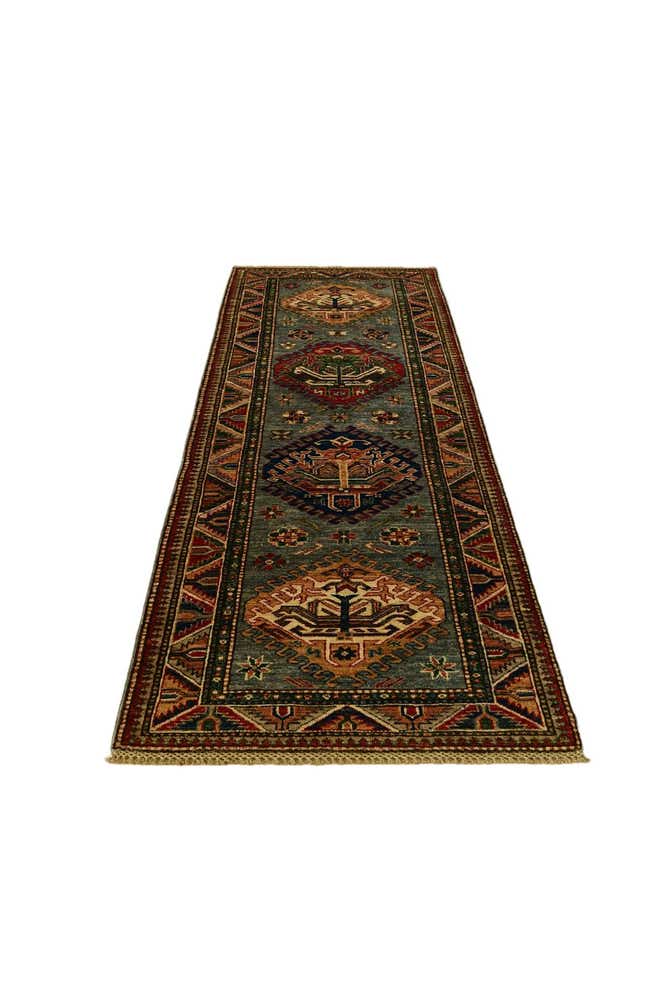 2' 6 x 7' 10 Hand Knotted Kazak Runner Rug