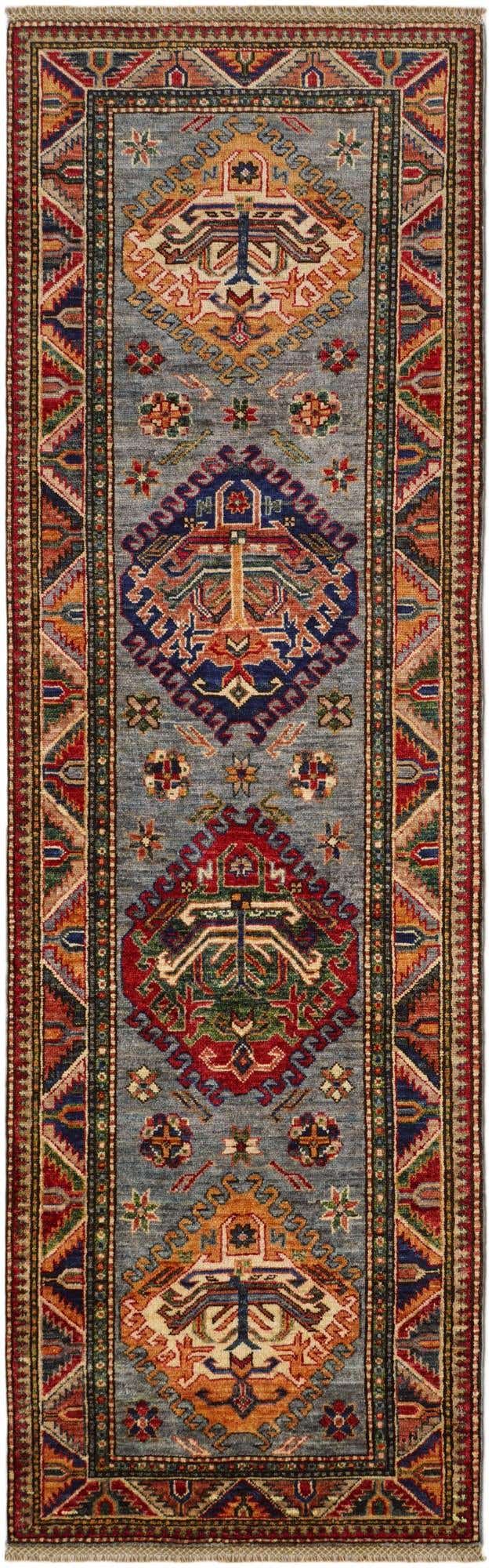 2' 6 x 7' 10 Hand Knotted Kazak Runner Rug