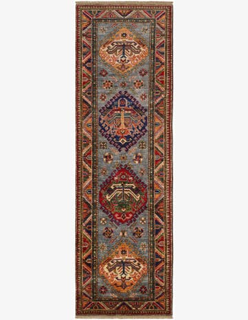 2' 6 x 7' 10 Hand Knotted Kazak Runner Rug