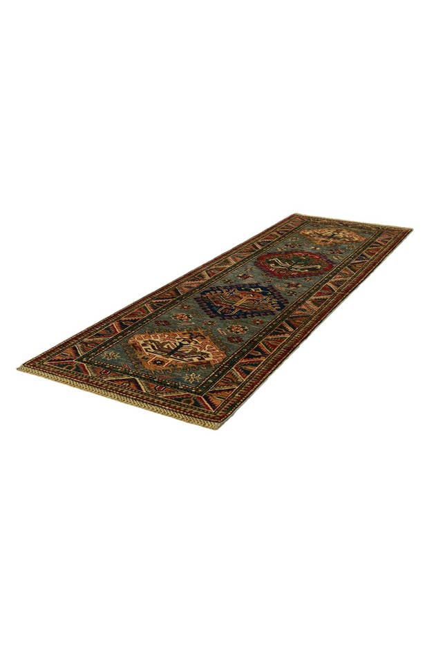 Detail image of 2' 7 x 7' 10 Hand Knotted Kazak Runner Rug