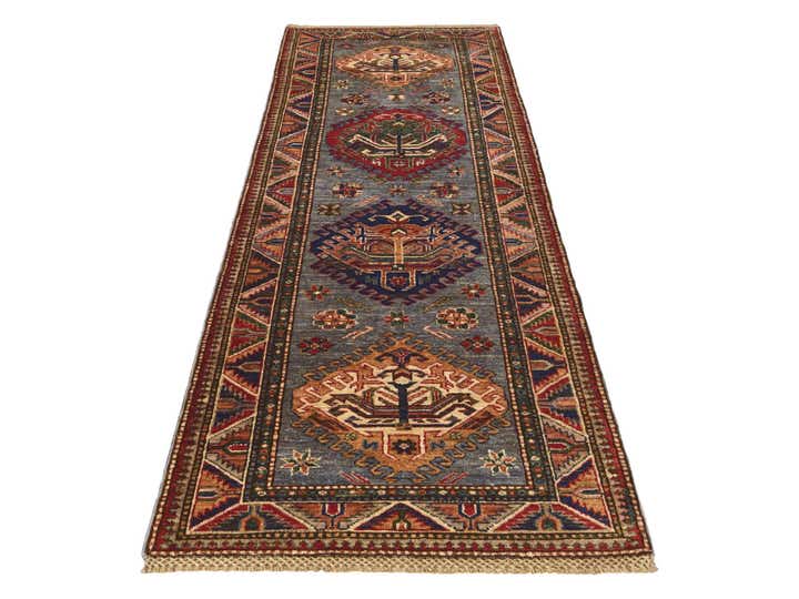 2' 7 x 7' 10 Hand Knotted Kazak Runner Rug