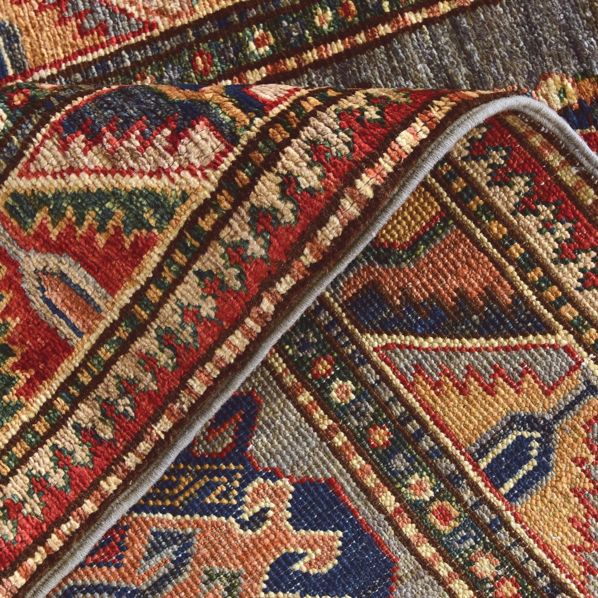 2' 7 x 7' 10 Hand Knotted Kazak Runner Rug