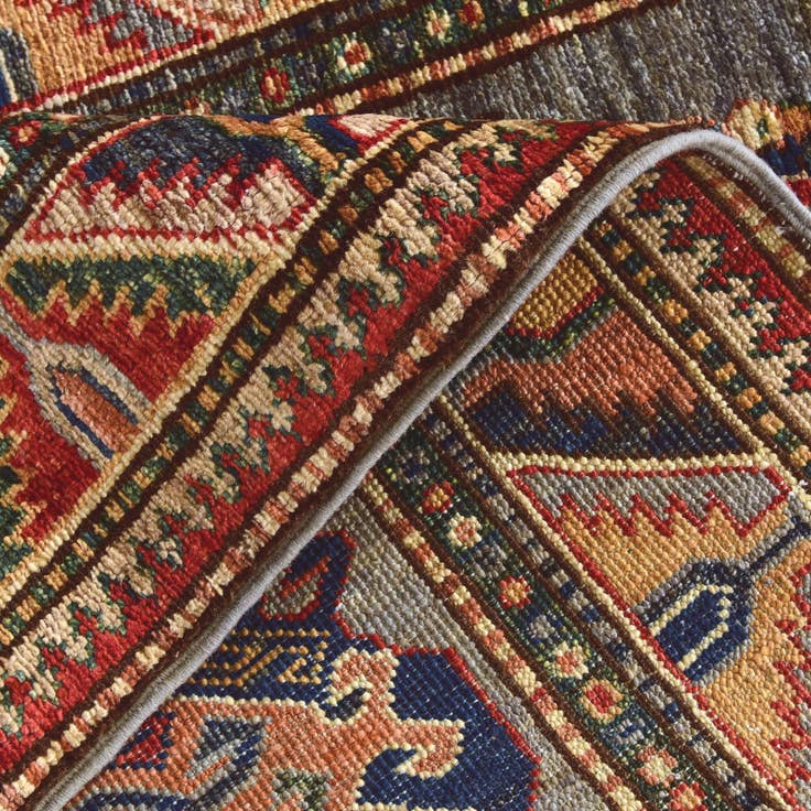 Detail image of 2' 7 x 7' 10 Hand Knotted Kazak Runner Rug