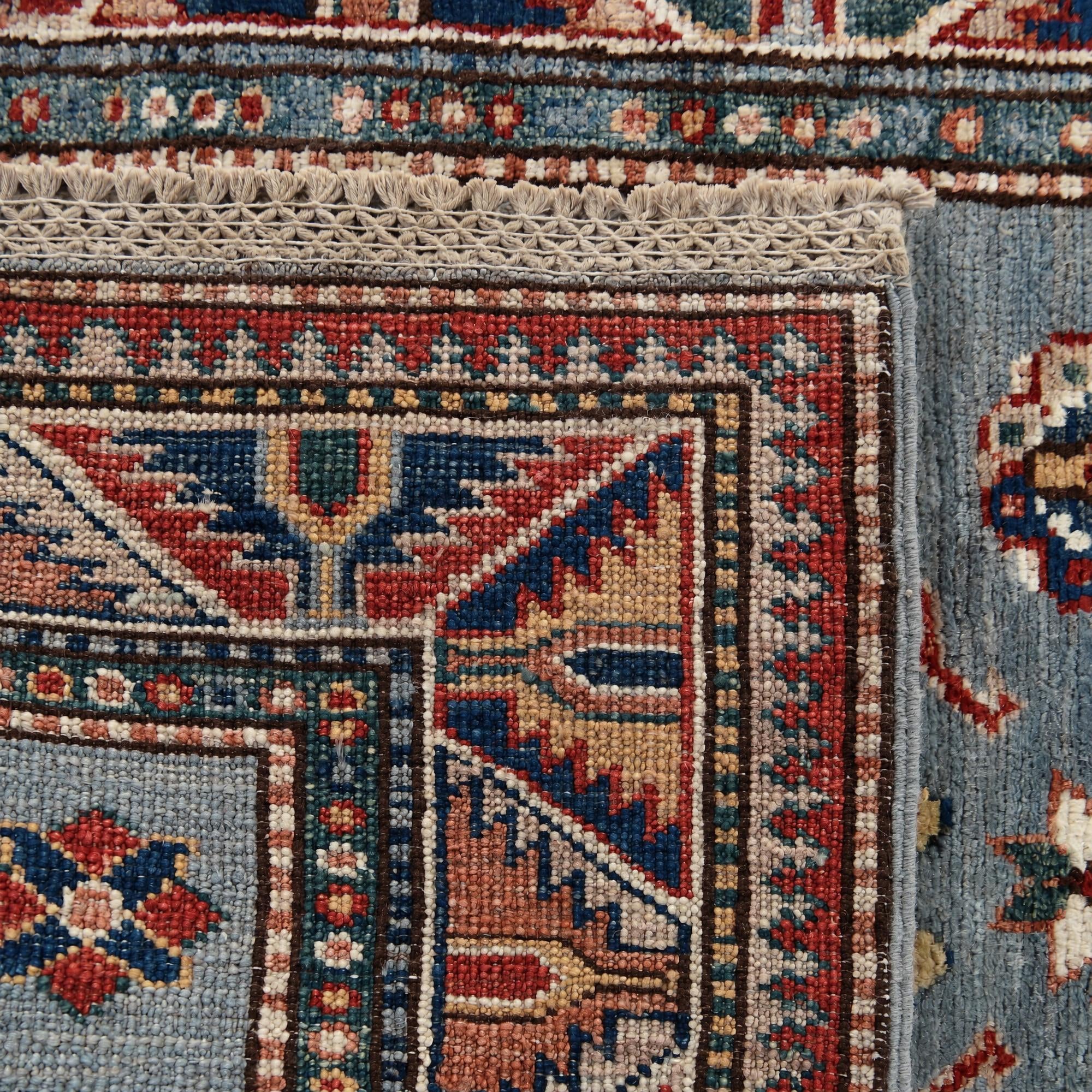 80cm x 240cm anudado a mano Kazak Alfombra Pasillera