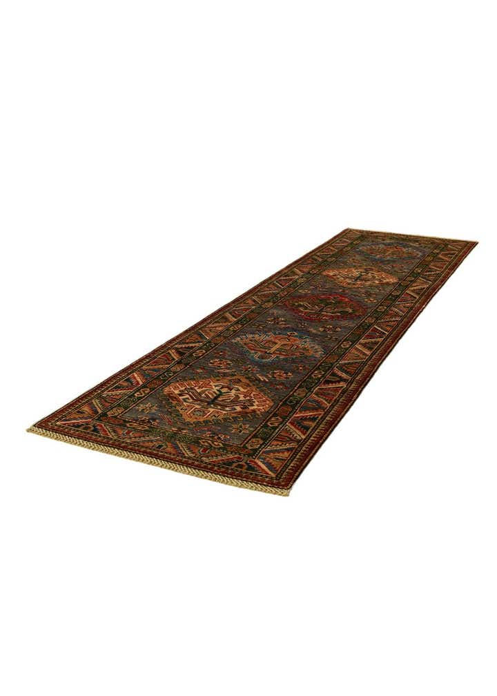 2' 7 x 9' 1 Hand Knotted Kazak Runner Rug