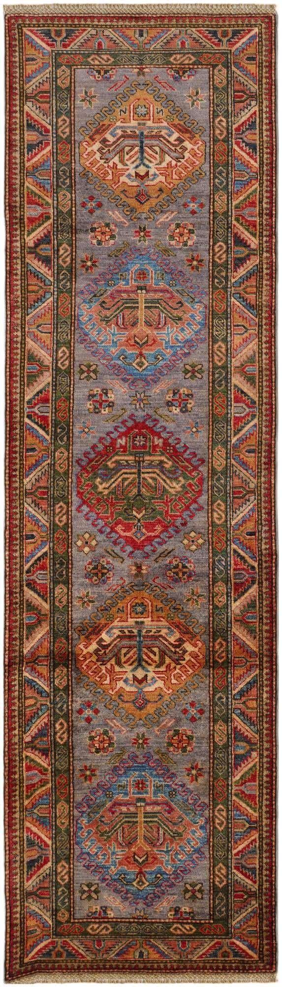 2' 7 x 9' 1 Hand Knotted Kazak Runner Rug