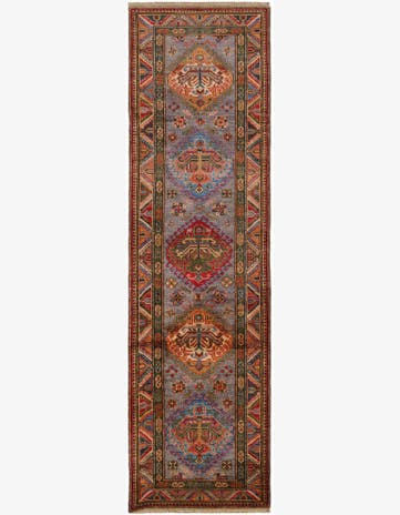 2' 7 x 9' 1 Hand Knotted Kazak Runner Rug