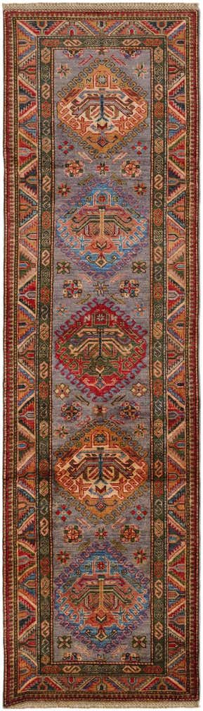 2' 7 x 9' 1 Hand Knotted Kazak Runner Rug