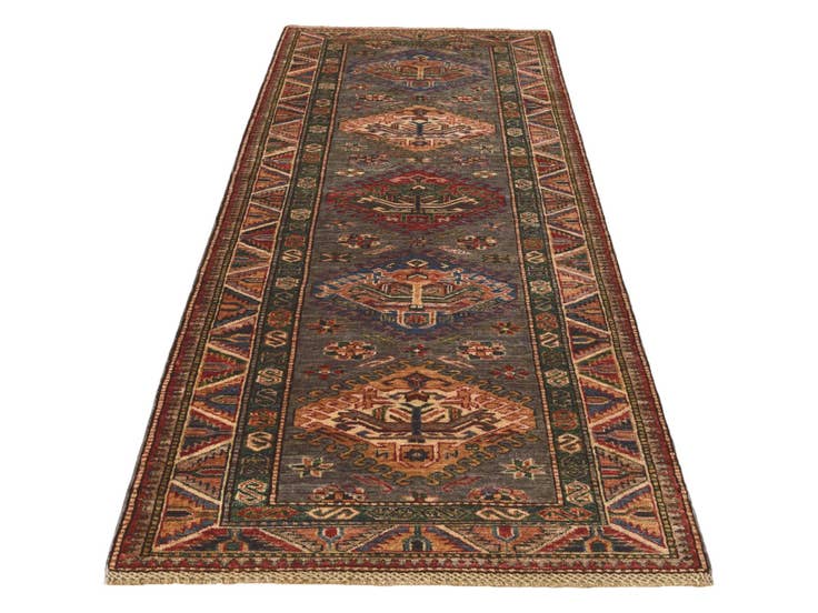 Detail image of 2' 10 x 8' Hand Knotted Kazak Runner Rug