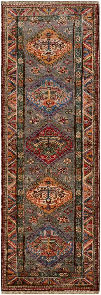 2' 10 x 8' Hand Knotted Kazak Runner Rug